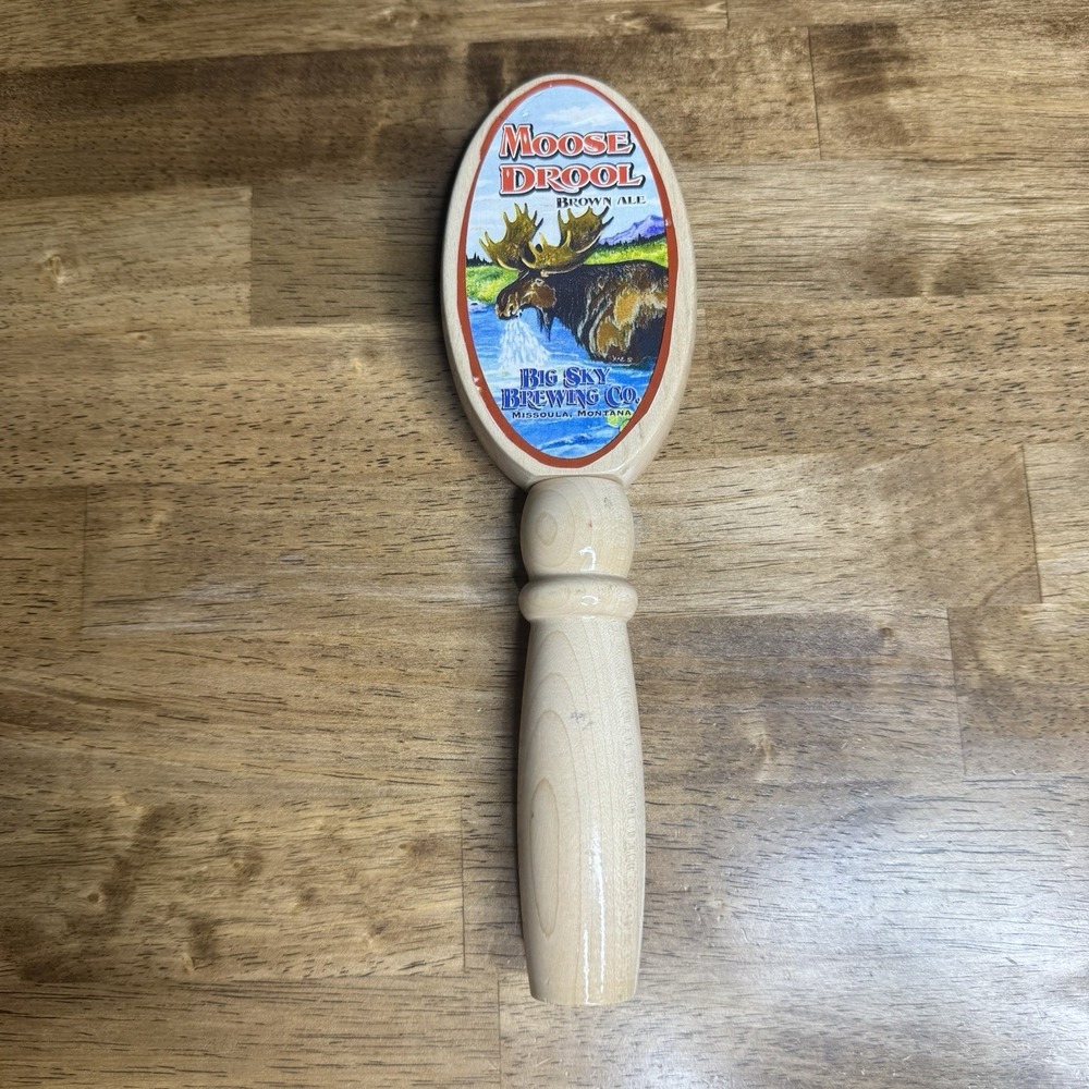 Moose Drool Tap Handle‎ Big Sky Brewing Co Brown Ale Wood Beer Tap Montana